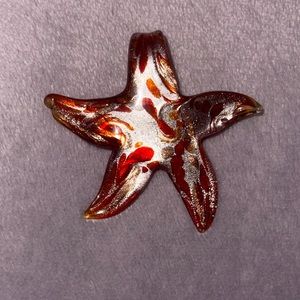 Glass Starfish Pendant